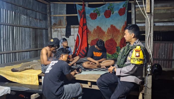 Cegah Keributan Malam, Polisi Sambangi Pemuda di Sekitar Galangan Kapal
