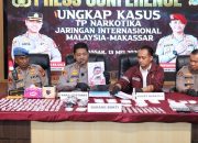 Polrestabes Makassar Bongkar Jaringan Narkoba Internasional Malaysia–Makassar, WNA Masuk Daftar Buronan Polisi