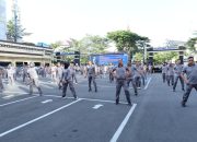 Polrestabes Makassar Gelar Olahraga Bersama, Perkuat Soliditas dan Kebugaran Personel
