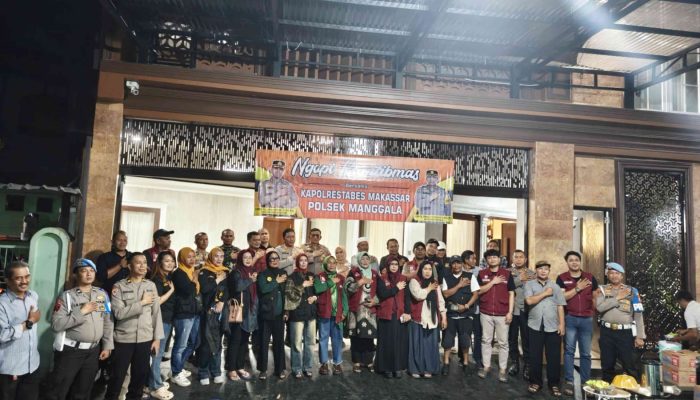 Wakapolrestabes Makassar Gelar Ngopi Kamtibmas, Warga Borong Sampaikan Beragam Aspirasi