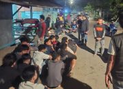 Cegah Tawuran, Polsek Manggala Amankan Puluhan Pemuda Nongkrong di Jalan Inspeksi Kanal Nipa-Nipa