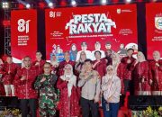 Hadiri Pesta Rakyat di Monumen Mandala, Kapolsek Ujung Pandang Ajak Warga Jaga Kamtibmas