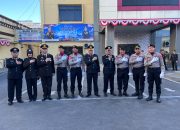 Polsek Rappocini Bertugas sebagai Pelaksana Upacara HUT ke-81 Kemerdekaan RI di Mako Polrestabes Makassar