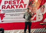 Pesta Rakyat Minasa Upa Semarak, Kapolsek Rappocini Ajak Warga Perkuat Persatuan dan Kamtibmas
