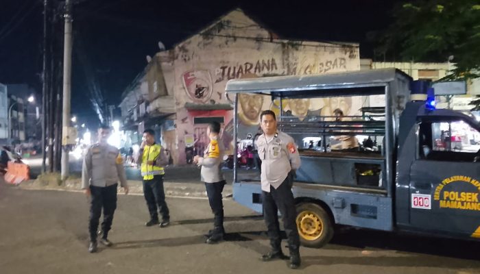 Patroli Malam, Polsek Mamajang Sasar Lokasi Rawan Gangguan Kamtibmas