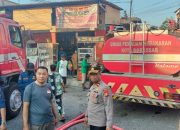 Polsek Tamalate Gerak Cepat Mendatangi TKP Kebakaran dua Rumah warga