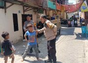 Patroli Siang Polsek Tallo Sisir Pemukiman Padat Penduduk