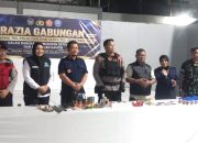 Polsek Rappocini Ikuti Razia Gabungan dan Tes Urine di Rutan Kelas I Makassar