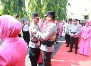 Kapolrestabes Makassar Sambut Penyambutan Kapolda Sulsel dan Upacara Serah Terima Pataka Pallawa Lipu