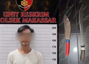 Patroli Malam, Polisi Amankan Pria di Makassar Membawa Parang dan Pisau