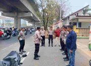 Wakapolsek Rappocini Pimpin Pengamanan dan Pengawalan Aksi Unjuk Rasa di Kantor DPRD Makassar