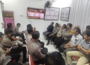 Kapolsek Rappocini Berikan Arahan kepada Personel Terkait Pelaksanaan Commander Wish Kapolri