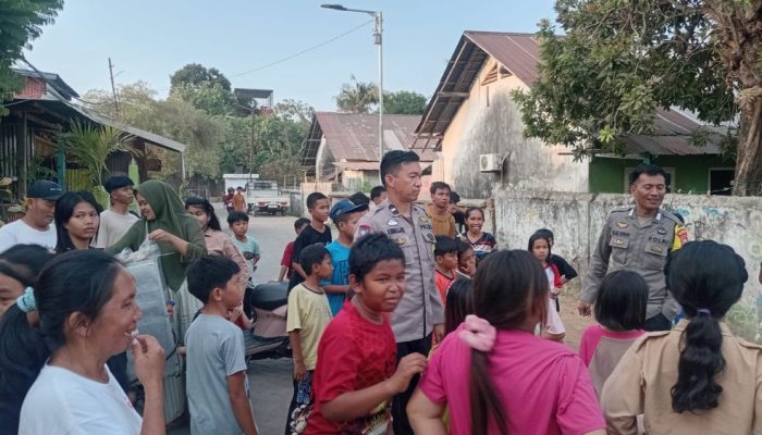 Polri Bersama Masyarakat, Polsek Tallo Sisir Titik Rawan Demi Keamanan Warga