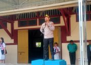 Jadi Pembina Upacara di SMP Frater, Kapolsek Ujung Pandang Pesan Pelajar Jaga Kamtibmas